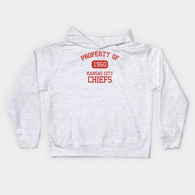 Property of Kansas City Chiefs Kids Hoodie by Funnyteesforme